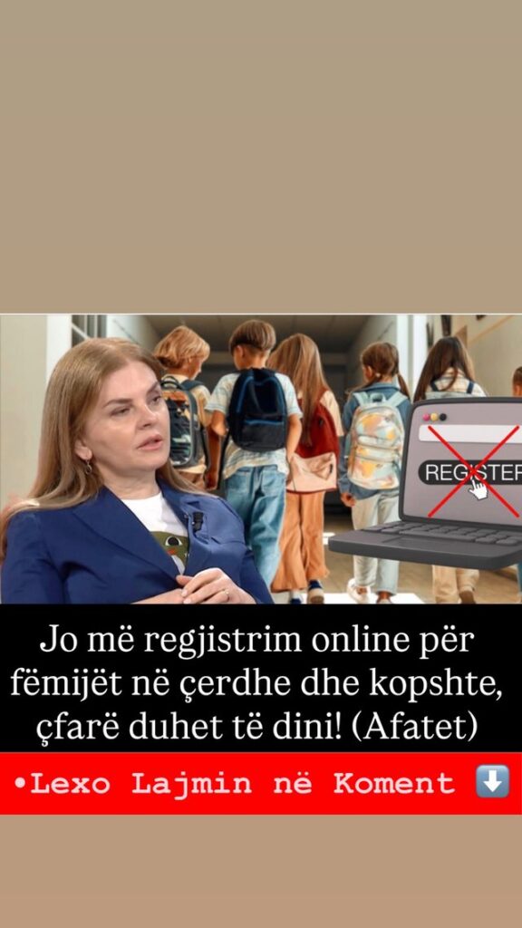 Jo më regjistrim online për fëmijët në çerdhe dhe kopshte, çfarë duhet të dini! (Afatet)